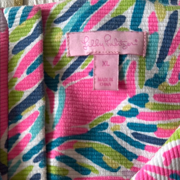 Lilly Pulitzer Pink and Blue Patterned Dress - Picture 2 of 3